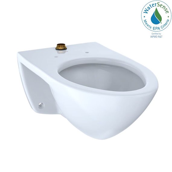 TOTO CT708UG COMMERCIAL WALL MOUNT EL BOWL TOP SPUD CEFIONTECT 