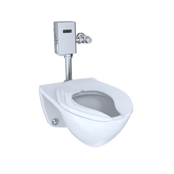 TOTO CT708UGX RW COMMERCIAL WALL MOUNT EL BOWL TOP SPUD CEFIONTECT