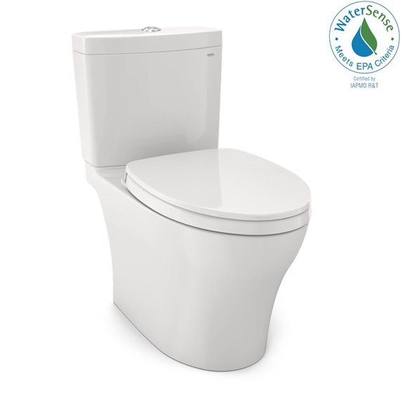 TOTO MS446124CUMFG AQUIA IV 2PC UH TLT WASHLET PLUS WITH SEAT 1.0GPF 0.8GPF 