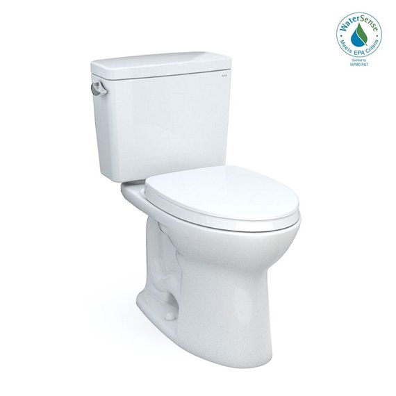 TOTO MS776124CSG DRAKE 2PC TOILET WITH SEAT 1.6GPF CEFIONTECT WASHLET PLUS