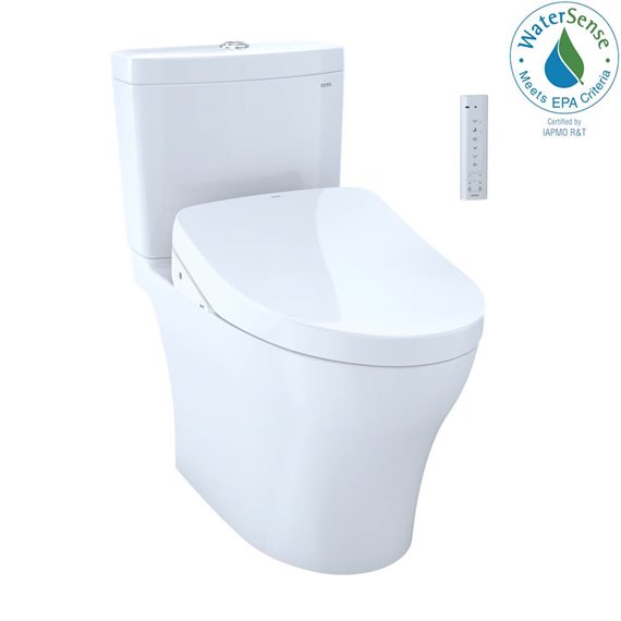 TOTO MW4463046CEMFG AQUIA IV 2PC WASHLET WITH S500E 1.28GPF 0.8GPF CEFIONTECT