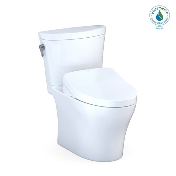 TOTO MW4483056CEMFG AQUIA IV ARC 2PC UH WASHLET WITH S550E 1.28 0.8 GPF LHTL