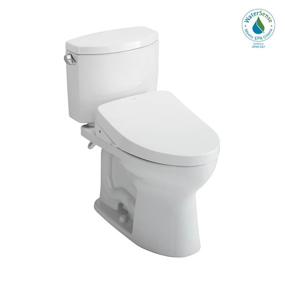 TOTO MW4543046CEFG 2PC DRAKE WITH WASHLET S500E 1.28GPF 