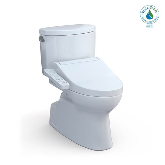 TOTO MW4743074CUFG 2PC VESPIN 1G WITH WASHLET C2 1.28GPF 