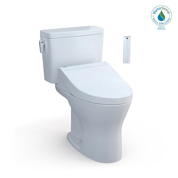 TOTO MW7463084CEMG DRAKE 2PC WITH WASHLET C5 1.28 AND 0.8GPF