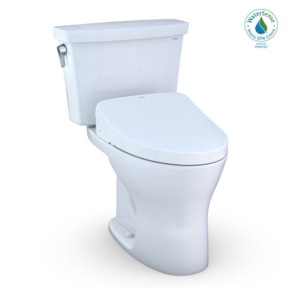 TOTO MW7483046CEMFG DRAKE 2PC UH TOILET WITH S500E 1.28 AND0.8 CEFIONTECT WASHLET