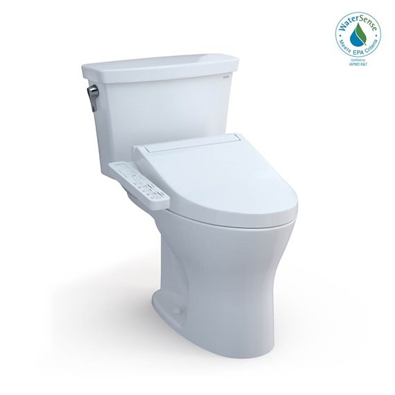 TOTO MW7483074CEMFG.10 10" DRAKE 2PC TRANS. UH WITH WASHLET C2 1.28 AND 0.8GPF