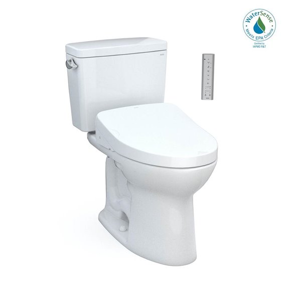 TOTO MW7763046CEFG DRAKE 2PC UH TOILET WITH S500E 1.28GPF CEFIONTECT WASHLET PLUS