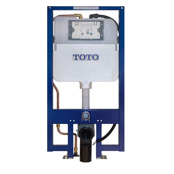 TOTO WT174M IN WALL TANK SYSTEM WITH COPPER PIPE AND AUTO FLUSH