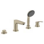 Grohe 25245 Eurosmart 4-Hole Single Handle Deck Mount Roman Tub Faucet with 1.75 GPM Hand Shower