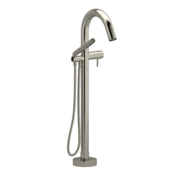 Riobel Pallace PA39 2-way Type T thermostatic coaxial floor-mount tub filler with hand shower