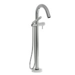 Riobel Pallace TPA39 2-way Type T thermostatic coaxial floor-mount tub filler with hand shower (Without Rough-in)