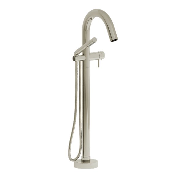 Riobel Pallace TPA39 2-way Type T thermostatic coaxial floor-mount tub filler with hand shower (Without Rough-in)