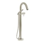 Riobel Pallace TPA39 2-way Type T thermostatic coaxial floor-mount tub filler with hand shower (Without Rough-in)
