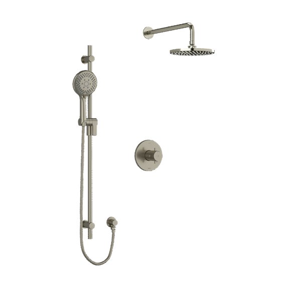 Riobel Pallace KIT323PATM Type TP thermostaticpressure balance 0.5 coaxial 2-way system with hand shower and shower head