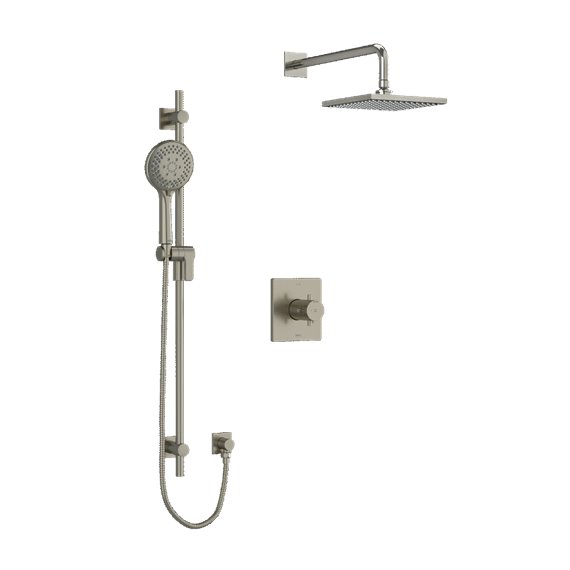 Riobel Pallace KIT323PATQ Type TP thermostaticpressure balance 0.5 coaxial 2-way system with hand shower and shower head