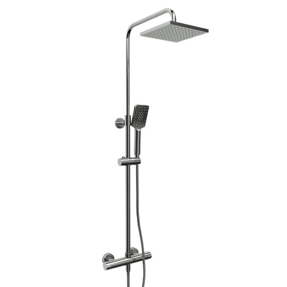 Riobel CSTQ57 Duo shower rail with Type T thermostatic 0.5 external bar