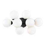 CWI Arya 8 Light Wall Sconce With Black Finish