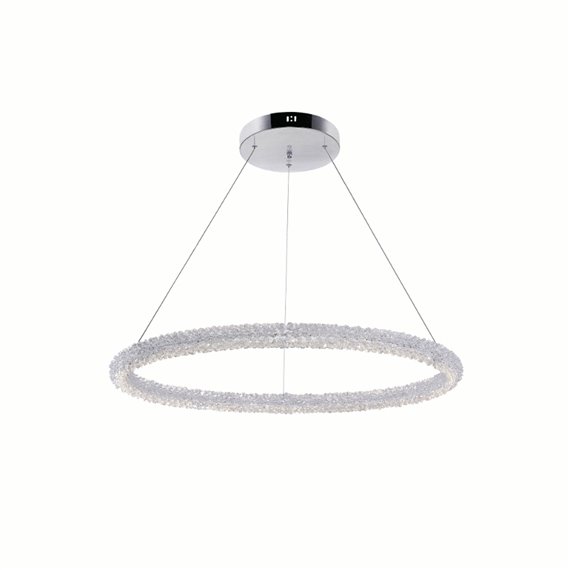 CWI Arielle LED Chandelier With Chrome Finish