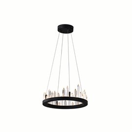 CWI Juliette LED Chandelier With Black Finish