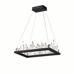 CWI Juliette LED Chandelier With Black Finish