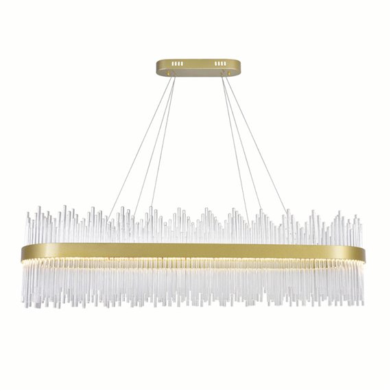 CWI Genevieve LED Chandelier With Medallion Gold Finish