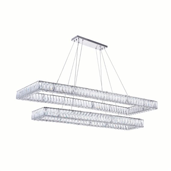 CWI Felicity LED Chandelier With Chrome Finish