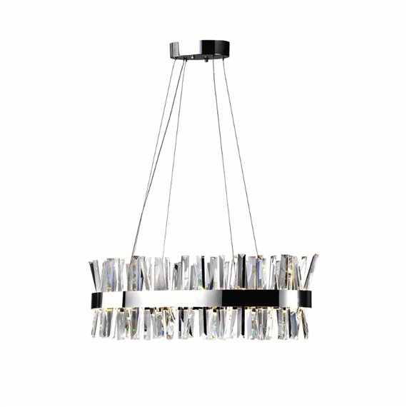 CWI Faye LED Chandelier With Chrome Finish