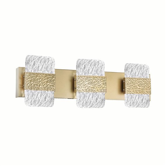 CWI Carolina LED Wall Sconce With Gold Leaf Finish