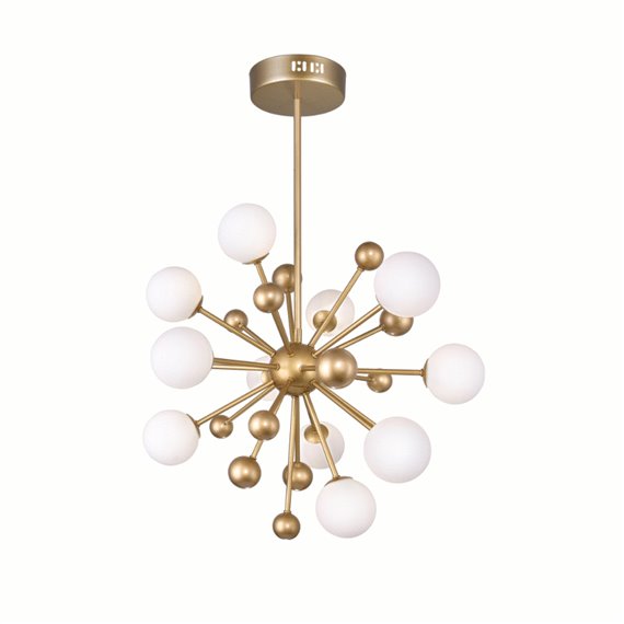 CWI Element 11 Light Chandelier With Sun Gold Finish