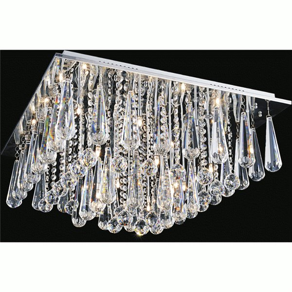 CWI Element 11 Light Chandelier With Polished Nickel Finish