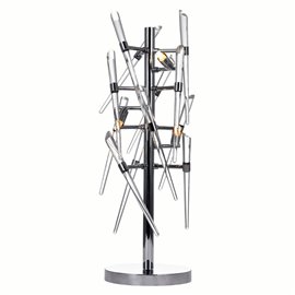 CWI Icicle 3 Light Table Lamp With Chrome Finish