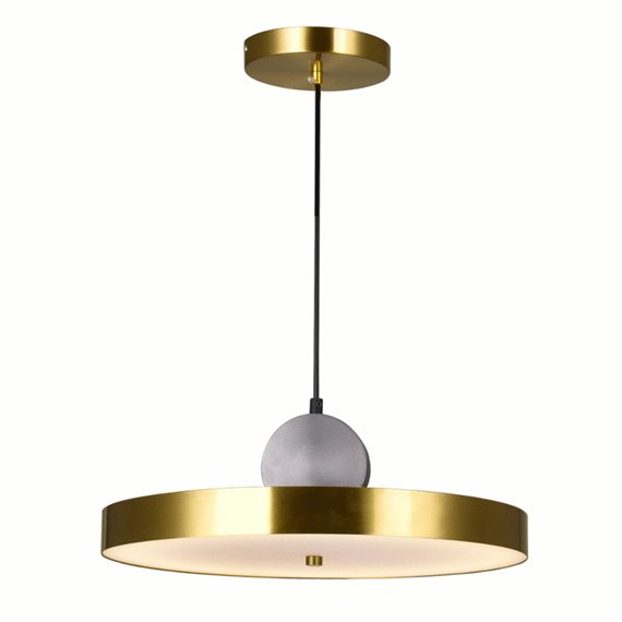 CWI Saleen LED Pendant With Brass+Black Finish