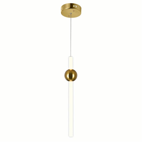 CWI Baton LED Mini Pendant With Brass Finish