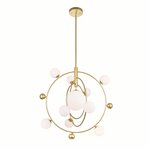 CWI Celeste 11 Light Chandelier With Medallion Gold Finish