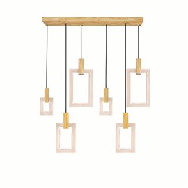 CWI Anello LED Island/Pool Table Chandelier With White...
