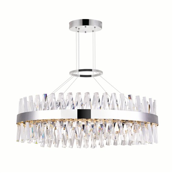 CWI Glace LED Chandelier With Chrome Finish