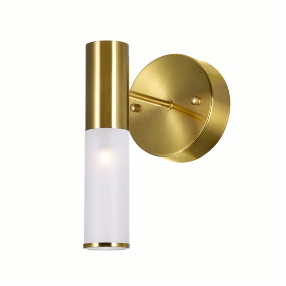 CWI Pipes 1 Light Sconce With Brass Finish