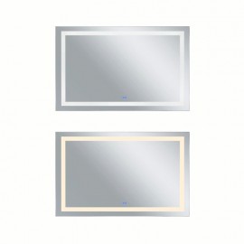 CWI Abril Rectangle Matte White LED 70 in. Mirror From...