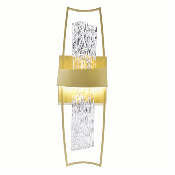 CWI Guadiana 5 in LED Satin Gold Wall Sconce