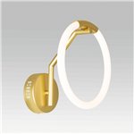 CWI Hoops 1 Light LED Wall Sconce With Satin Gold Finish