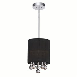 CWI Water Drop 1 Light Drum Shade Mini Pendant With...