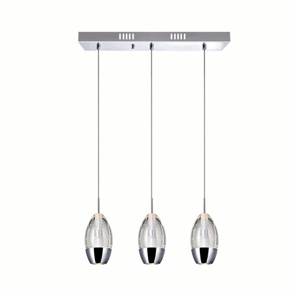 CWI Water Drop 1 Light Drum Shade Mini Pendant With...