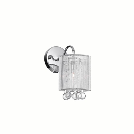 CWI Water Drop 1 Light Bathroom Sconce With Chrome Finish
