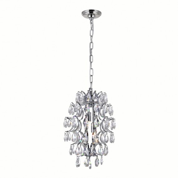 CWI Charismatic 2 Light Down Mini Pendant With Chrome Finish