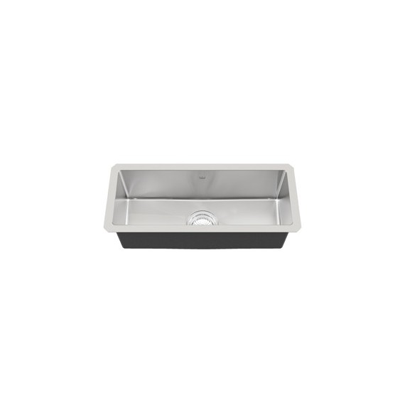 Kindred KCUS22A 18 gauge Designer Series accessory rail single undermount sink