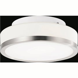 CWI Ivy 3 Light Drum Shade Flush Mount With Chrome Finish