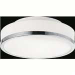 CWI Frosted 2 Light Drum Shade Flush Mount With Satin Nickel Finish