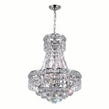 CWI Taylor 18 Light Down Chandelier With Chrome Finish