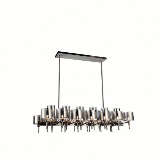 CWI Montoya 26 Light Up Chandelier With Pearl Black Finish